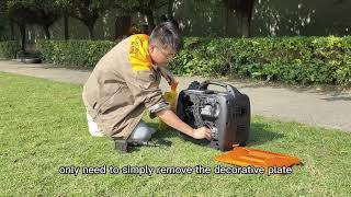 Aerobs BS2500i 2kw Digital 220V/12V Super Silent Portable Gasoline Inverter Generator