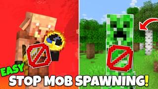 How to STOP MOB SPAWNING! Easy Mob Switch Tutorial! Minecraft Bedrock Edition