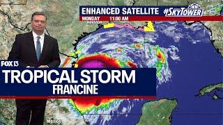 Tropical Storm Francine forms in Gulf of Mexico