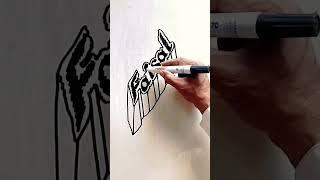 Faisal name in modern calligraphy #3d shorts video