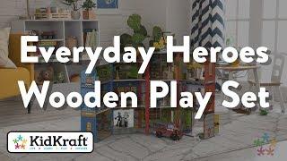 Everyday Heroes Wooden Play Set Toy demo by KidKraft