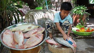 Chef Seyhak: Delicious red fish cooking / 2 recipes with River fishes