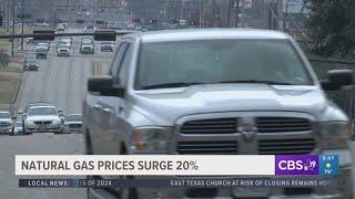 Natural gas prices surge in anticipation of freezing temperatures