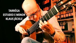 Francisco Tárrega: Estudio (Preludio) in E Minor, Klaus Jäckle - guitar
