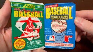 SWEET #JUNKWAX STAR HIT! 1986 Leaf & 1991 Score #openingpacks #baseballcards