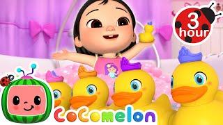 Five Little Bath Ducks  CoComelon Nursery Rhymes and Kids Songs | 3 HOURS | After School Club