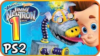 Jimmy Neutron Boy Genius Walkthrough Part 1 (PS2, Gamecube) Level 1 - RetroLand 100%