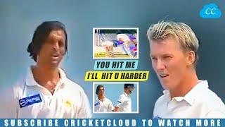 Shoaib Akhtar Hit by Brett Lee | Fired Him Up | Insane Speed and Swing Shocked Australia !!