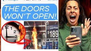 I Was TRAPPED In A Walmart OVER NIGHT!! *3 AM* (Scary Text Message Story Reaction)