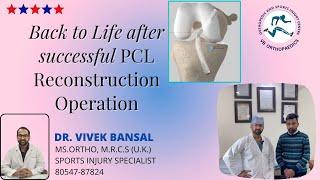 Back to Life after successful PCL Reconstruction operation. #kneeinjury #repair #health