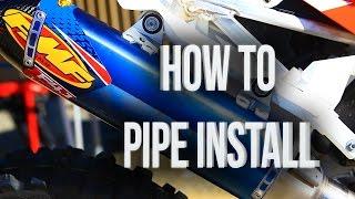 How to Install Full Exhaust system with FMF || Motocross Action Magazine