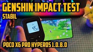 Poco X6 Pro Test Genshin Impact HyperOS 1.0.8.0 Stabil Lancar Jaya Adem Nih #pocox6pro