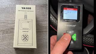 KINGBOLEN YA100 Automotive OBD2 Scanner (Enhanced Code Scanner) Unboxing and instructions