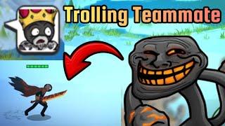 Trolling My Teammate With Using Secret General Wrathnar In Coop! Stick War 3: Saga