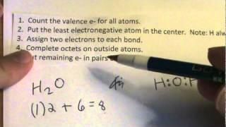 H2O Lewis Structure: Lewis Dot Structure for H2O