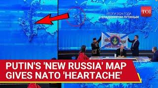 Putin Flaunts 'New Russia' Map, Displays Unique Gift From Battlefield | 'Heartburn' For NATO