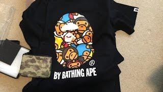 Bape Pickup/Unboxing 1st Camo Leather Wallet, Baby Milo Multi Tee