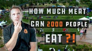 How much meat can 2000 people eat? GQue BBQ feeds 2000 people