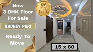 New 3Bhk Floor for Sale in Radhey Puri, Krishna Nagar, Delhi