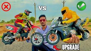 RC Upgraded Yamaha R1 Vs Losi Promoto MX Bike - Chatpat toy TV