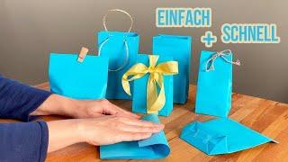 Einfache DIY Tüten aus Papier basteln - ohne mühsames abmessen