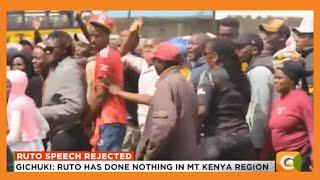 Nyandarua residents reject president Ruto's speech