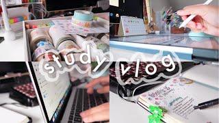 STUDY VLOG: online classes, bullet journaling & running errands  part 2