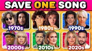 1970s vs 1980s vs 1990s vs 2000s vs 2010s vs 2020sEpic 6-Decades Battle | Save One Song #2