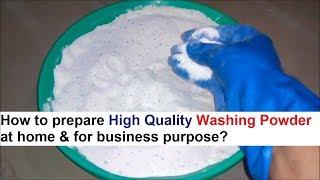 Detergent Washing Powder Making Formula