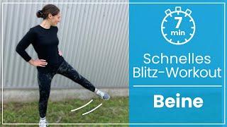 7 Minuten Beintraining ⏱ Dein super schnelles Beine Workout ohne Geräte!