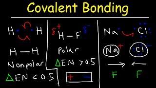 Polar Covalent Bonds and Nonpolar Covalent bonds, Ionic Bonding - Types of Chemical Bonds