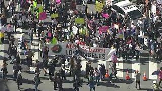 International Women’s Day march underway in downtown L.A.