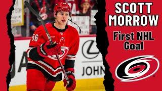 Scott Morrow #56 (Carolina Hurricanes) first NHL goal Mar 15, 2025