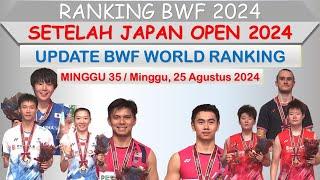 Ranking BWF 2024 │ Setelah Japan Open 2024 │