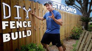 Build A Solid Wooden Fence, Stronger Than Building With Fence Panels