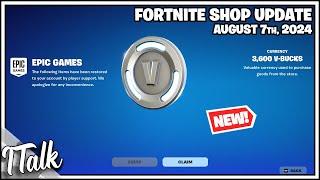 V-BUCKS REFUND! Fortnite Item Shop [August 7th, 2024] (Fortnite Chapter 5)