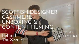 SCOTTISH DESIGNER CASHMERE UNBOXING & CONTENT FILMING | June Behind the Scenes | Nearly New Cashmere