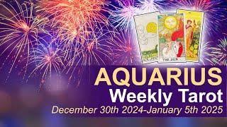 AQUARIUS Weekly Tarot Reading "GOOD NEWS: A MEETING" December 30 2024 - January 5 2025 #weeklytarot