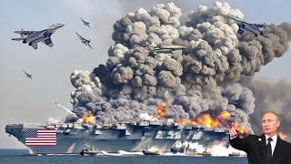 13 minutes ago! Russia's deadliest armed aircraft destroys US aircraft carrier   ARMA 3