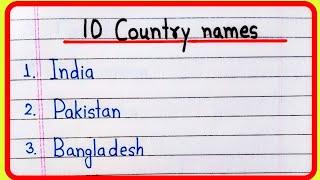 10 Country names in English | Country Names | Desho ke naam English mein