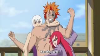 Sasuke Stops Jugo's Transformation