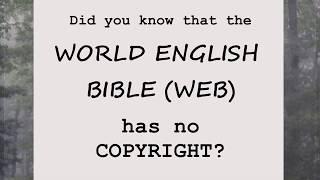 No Copyright for the World English Bible