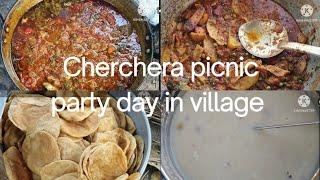 || kheer recipe || Aalu matter paneer || puri ||  Chicken curry || Cherchera picnic party day ||