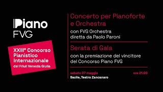 Piano FVG 2022 - Concerto per Pianoforte e Orchestra / Gala evening