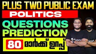 Plus Two Politics | Question Prediction 80 മാർക്ക് ഉറപ്പ് | Eduport