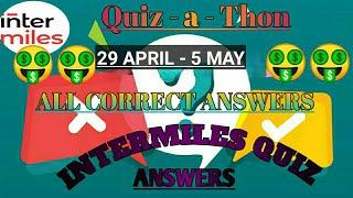 INTERMILES QUIZ ANSWERS TODAY |29TH APRIL QUIZ ANSWERS | INTERMILES QUIZ |  CRICKET- WICKET