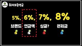 5%, 6%, 7%, 8% 최저보증연금 200% 활용법