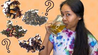 Loose leaf tea for beginners and What is tisane? // Hibiscus tea and Green tea blends