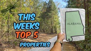 This Weeks Top 5 Alabama Land For Sale - Homesteading - Timber - Divide