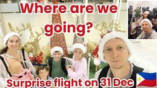 Surprising Flight Family Journey On New Year's Eve 31 Dec Guess Where We're Going Philippines